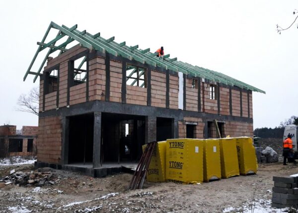 Złotkowo budowa domu Adamski (1)