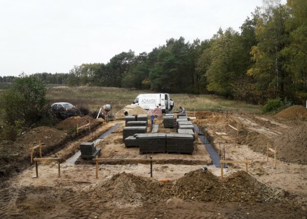 Złotkowo budowa domu Adamski (1)