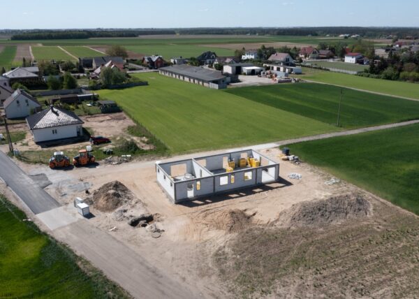 firma budowlana Adamski zdjęcia z drona