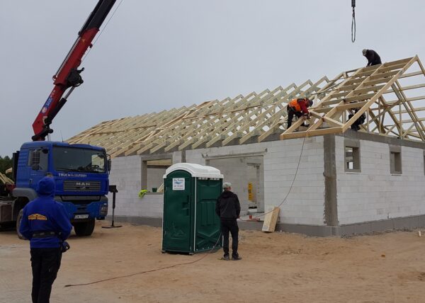 firma budowlana Adamski zdjęcia z drona