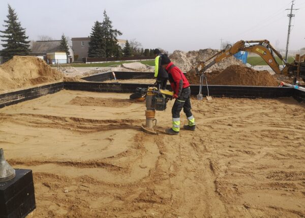 firma budowlana Adamski zdjęcia z drona